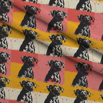 Pop Art Pups Pattern 2 Minky Fabric