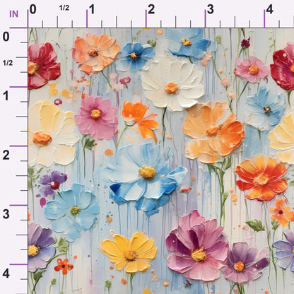 Poppy Confetti Pattern 5 Minky Fabric