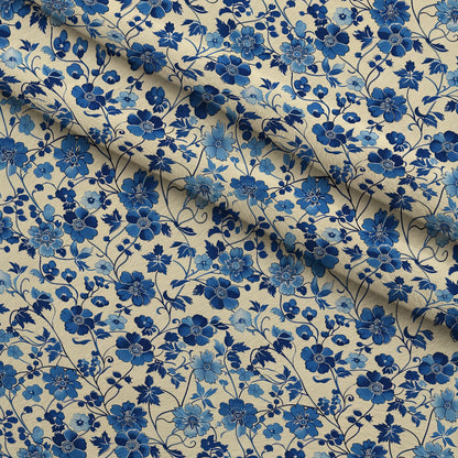 Porcelain Aviary Pattern 2 Minky Fabric