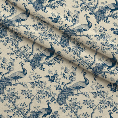 Porcelain Aviary Pattern 3 Minky Fabric