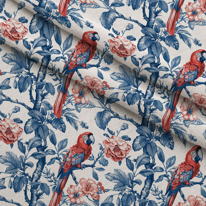 Porcelain Aviary Pattern 5 Minky Fabric