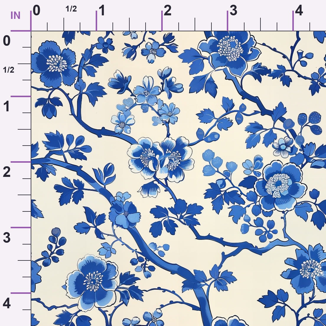 Porcelain Aviary Pattern 8 Minky Fabric