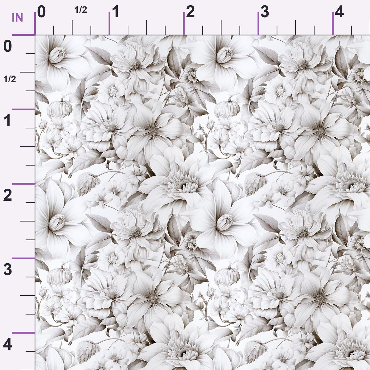 Porcelain Petals Pattern 10 Minky Fabric
