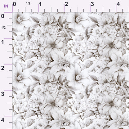 Porcelain Petals Pattern 10 Minky Fabric