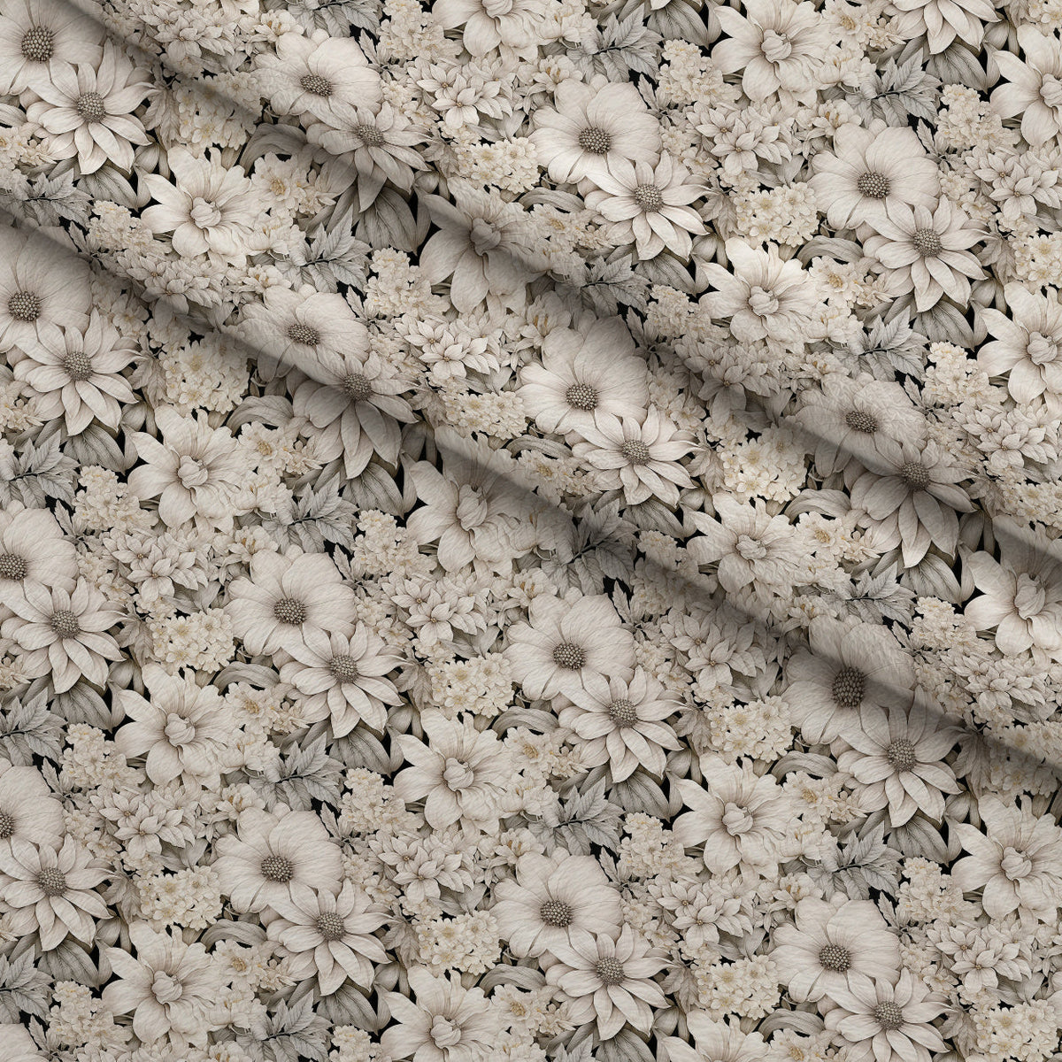Porcelain Petals Pattern 2 Minky Fabric