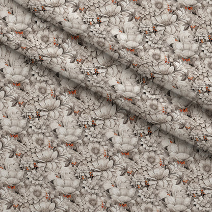 Porcelain Petals Pattern 6 Minky Fabric