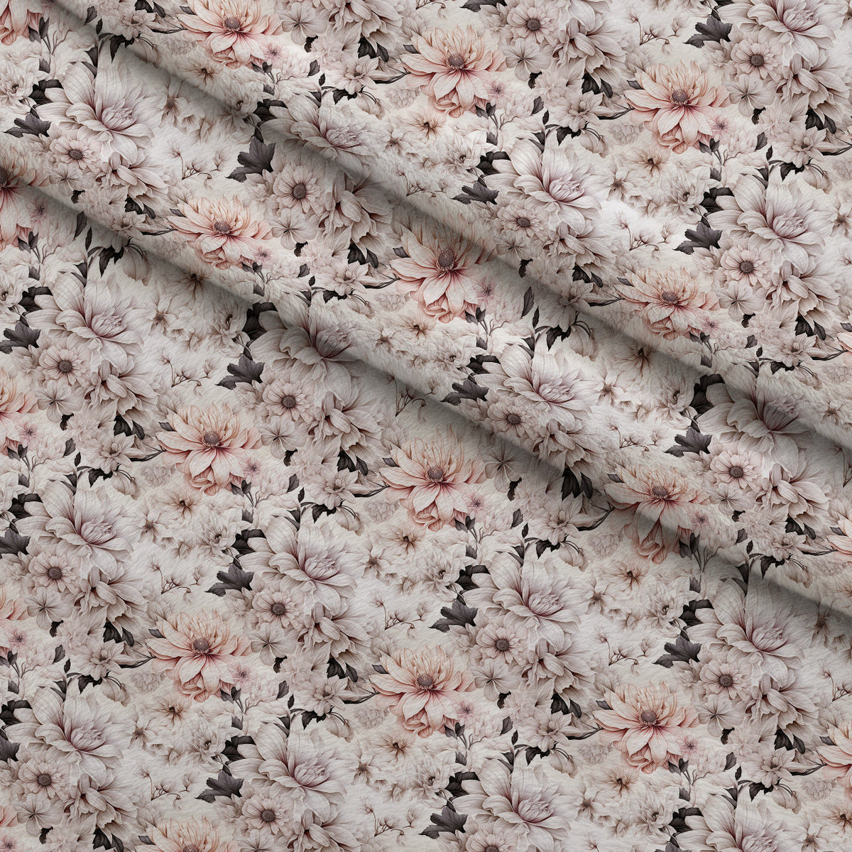 Porcelain Petals Pattern 7 Minky Fabric