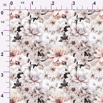 Porcelain Petals Pattern 7 Minky Fabric