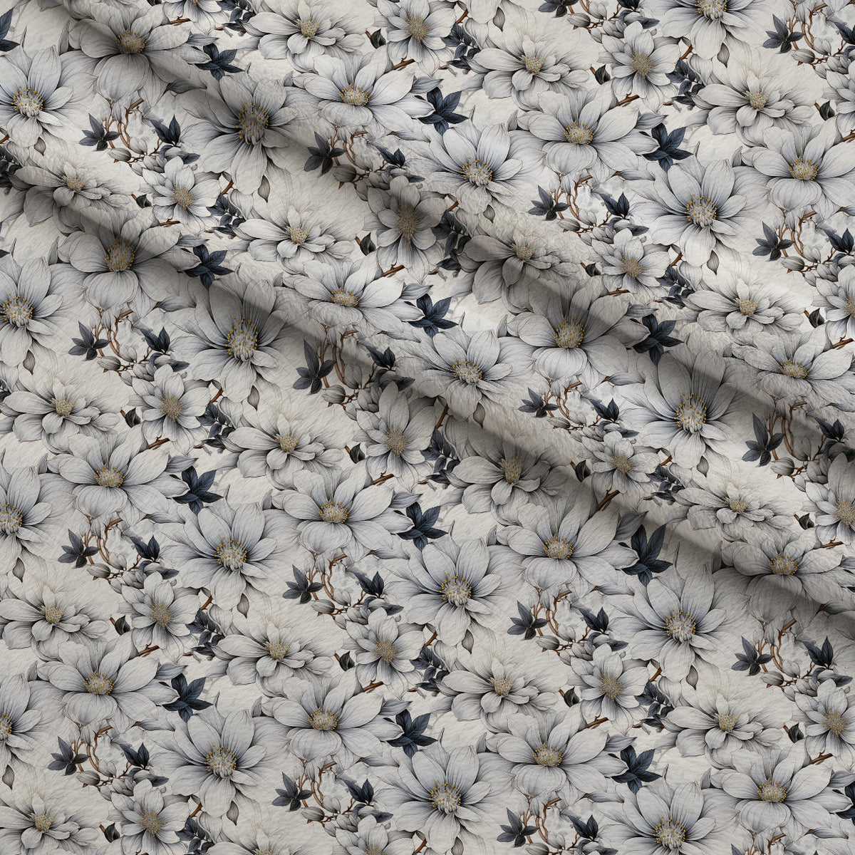 Porcelain Petals Pattern 8 Minky Fabric