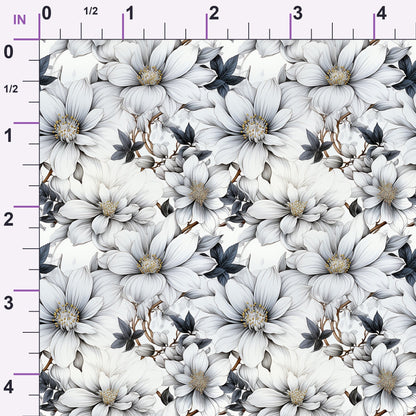 Porcelain Petals Pattern 8 Minky Fabric