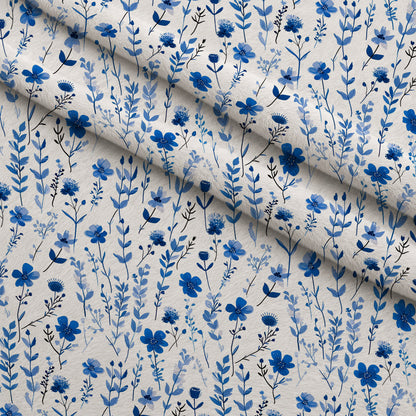 Porcelain Wildflowers Pattern 11 Minky Fabric