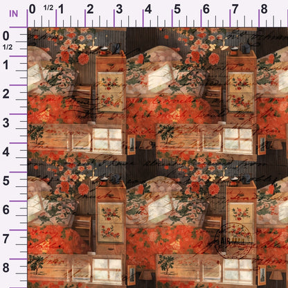 Postmarked Parlor Pattern 5 Minky Fabric