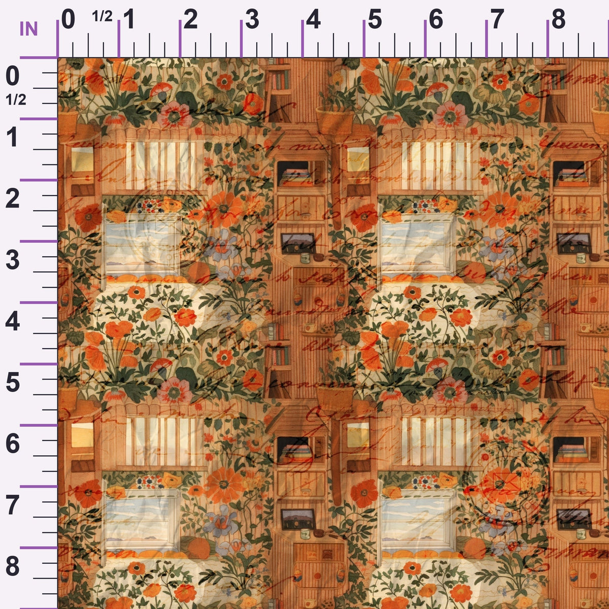 Postmarked Parlor Pattern 7 Minky Fabric