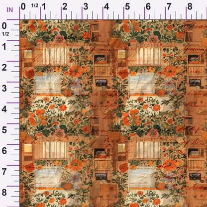 Postmarked Parlor Pattern 7 Minky Fabric