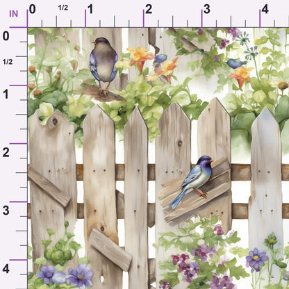 Potting Shed Pattern 3 Minky Fabric