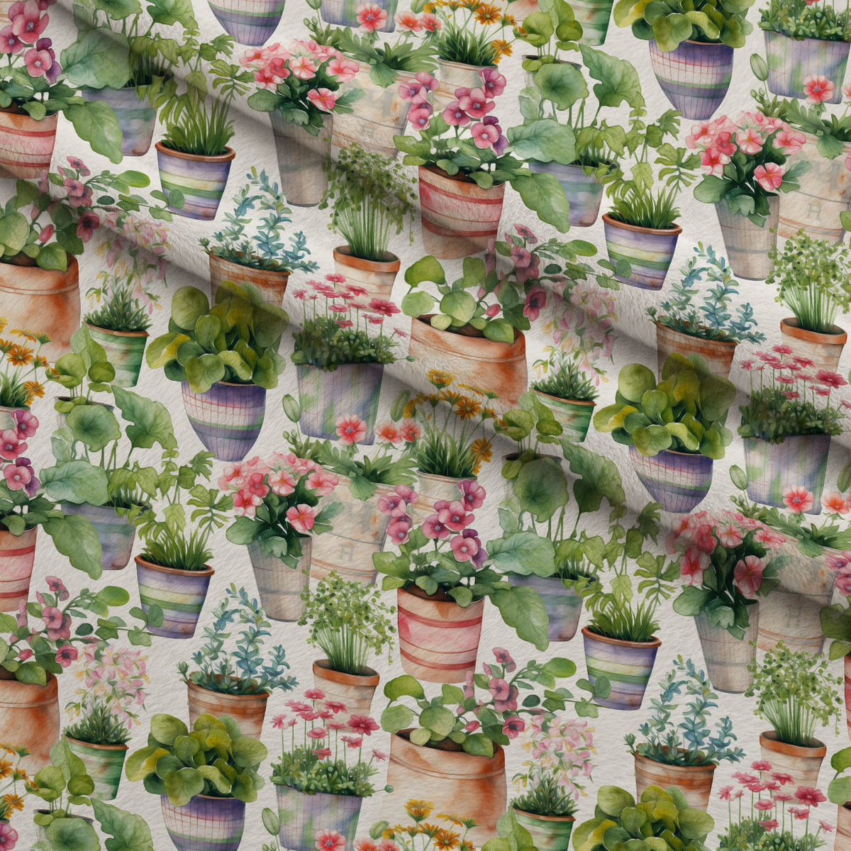 Potting Shed Pattern 4 Minky Fabric
