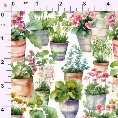 Potting Shed Pattern 4 Minky Fabric