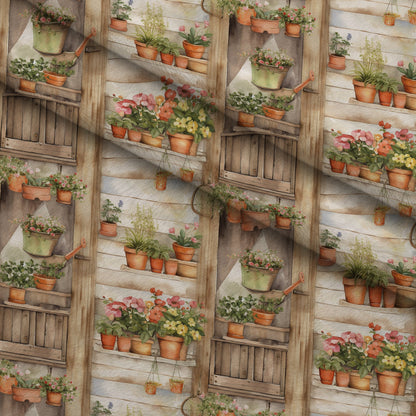 Potting Shed Pattern 5 Minky Fabric