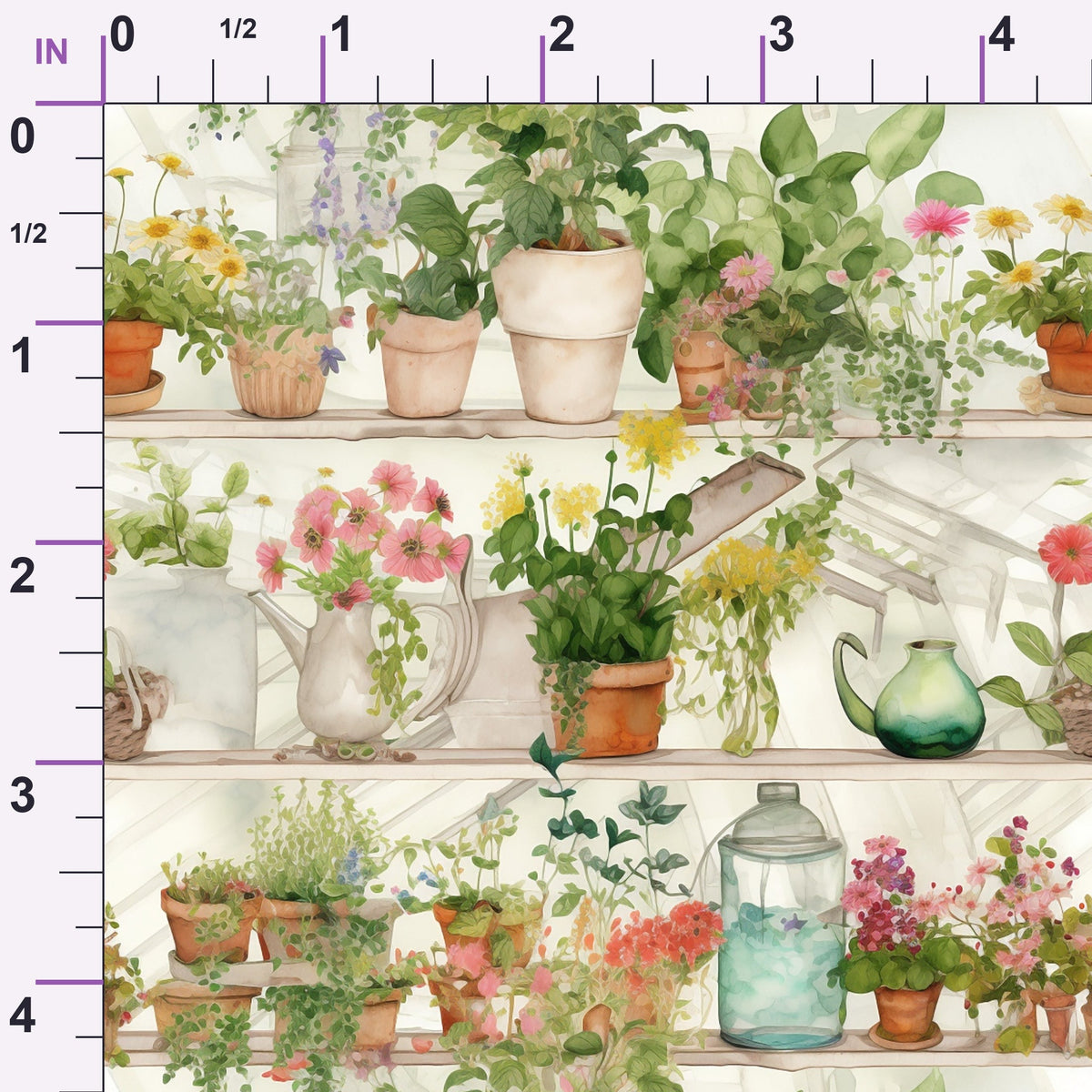 Potting Shed Pattern 7 Minky Fabric