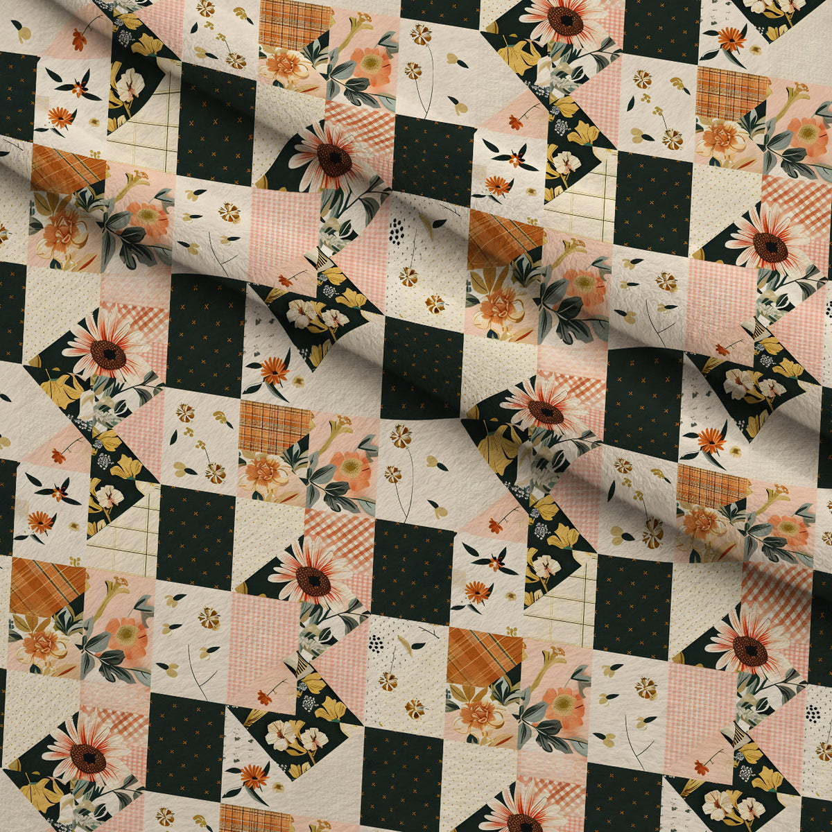 Prairie Blooms Pattern 1 Minky Fabric