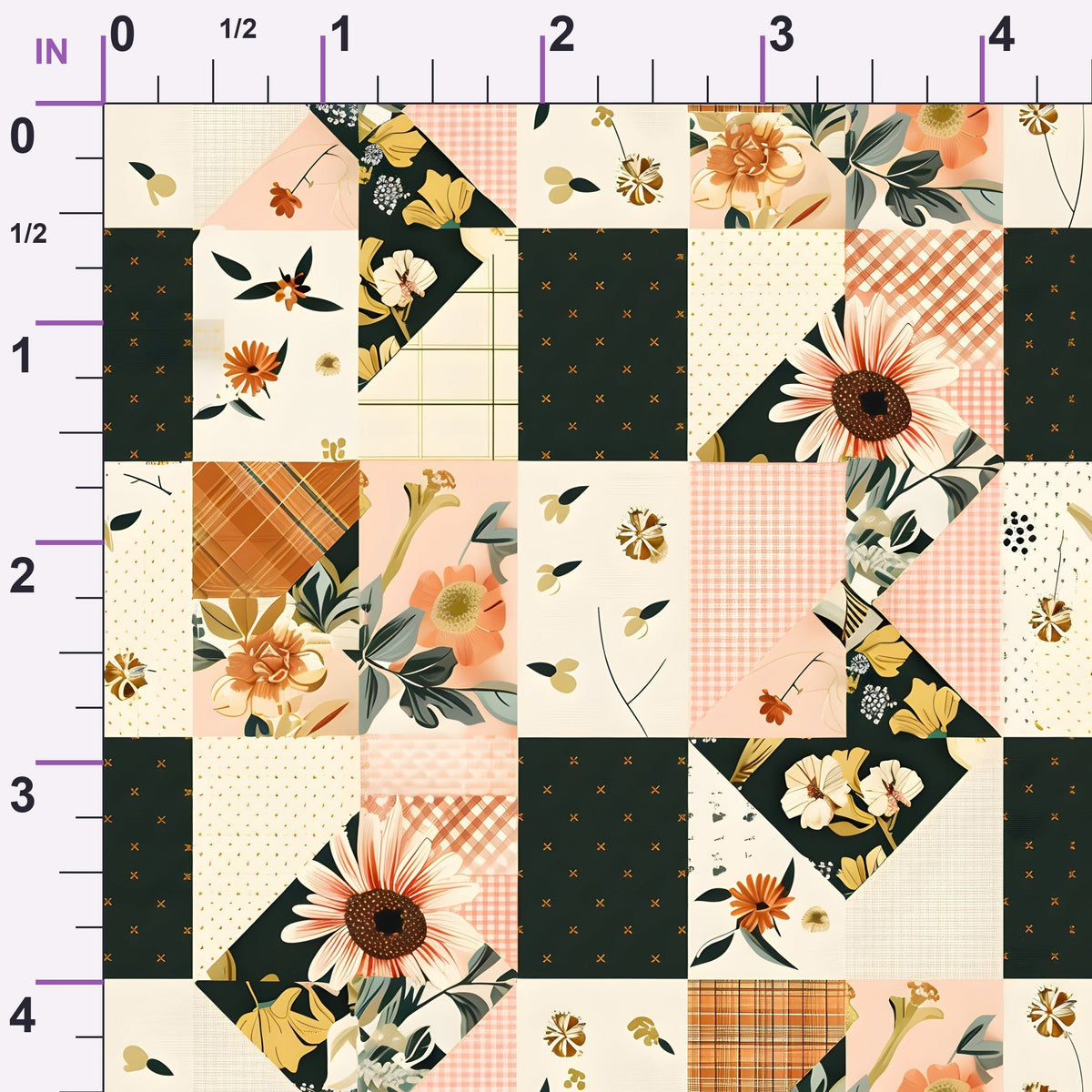 Prairie Blooms Pattern 1 Minky Fabric