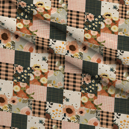 Prairie Blooms Pattern 18 Minky Fabric