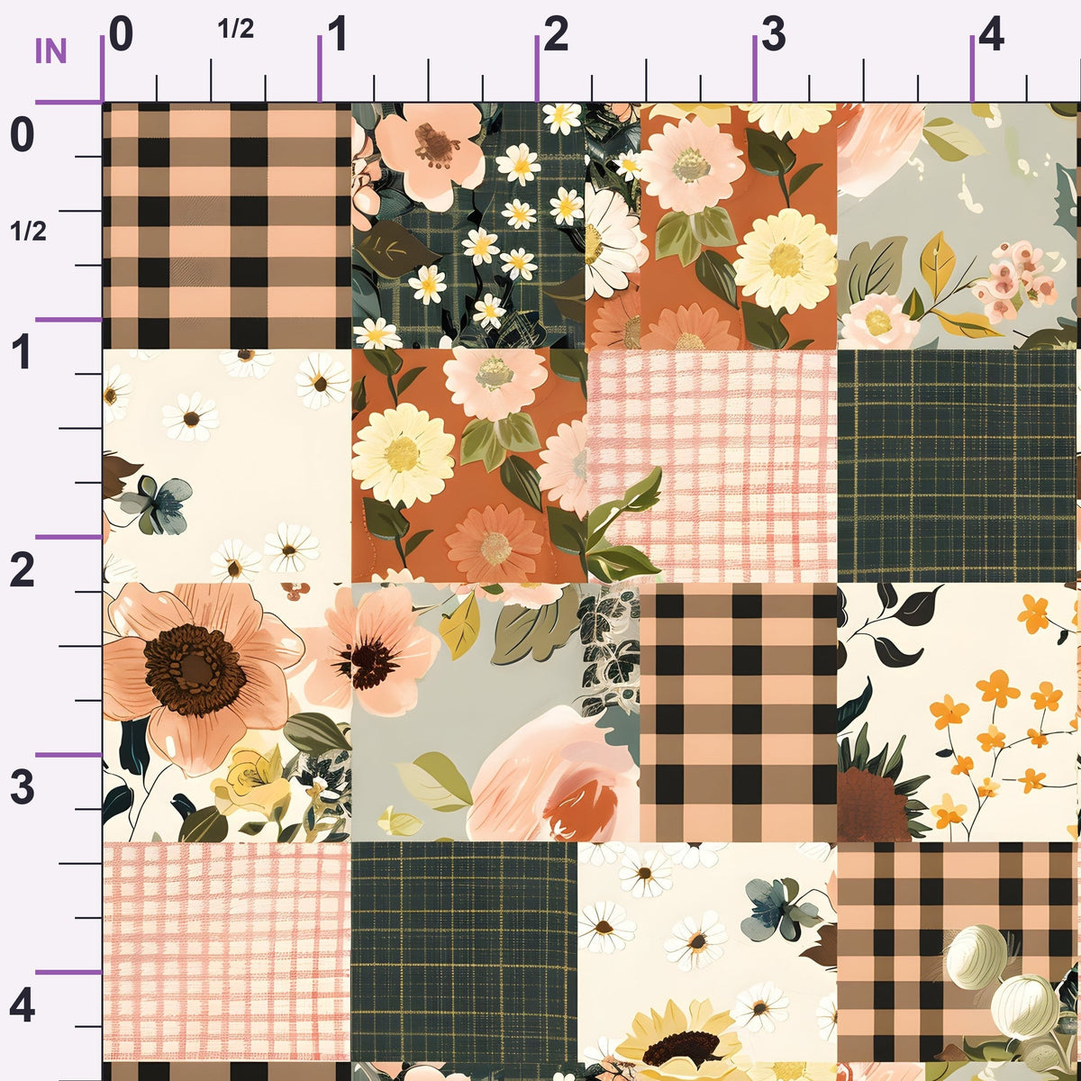 Prairie Blooms Pattern 18 Minky Fabric