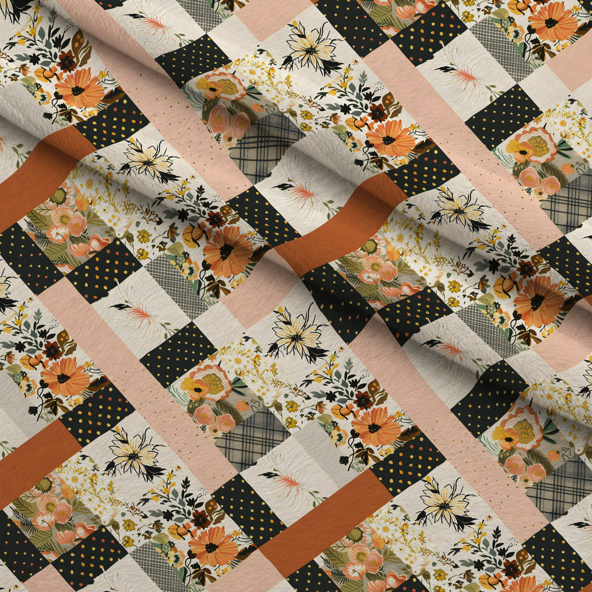 Prairie Blooms Pattern 2 Minky Fabric