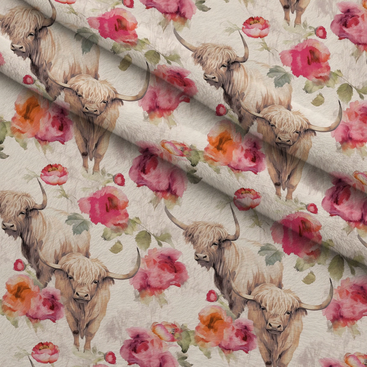 Prairie Petals Pattern 4 Minky Fabric