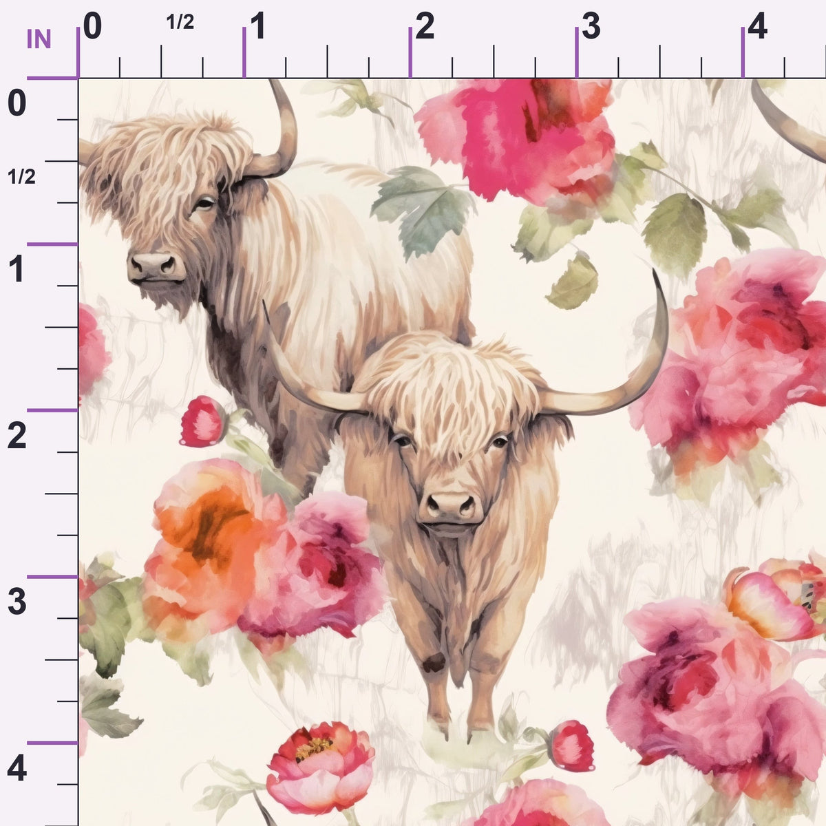 Prairie Petals Pattern 4 Minky Fabric