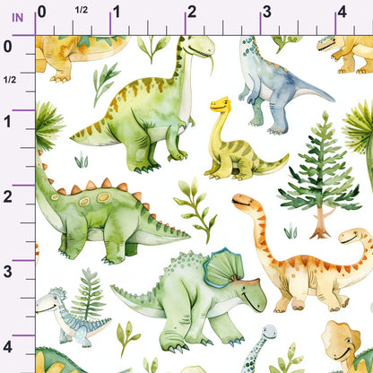 Prehistoric Pals Pattern 10 Minky Fabric