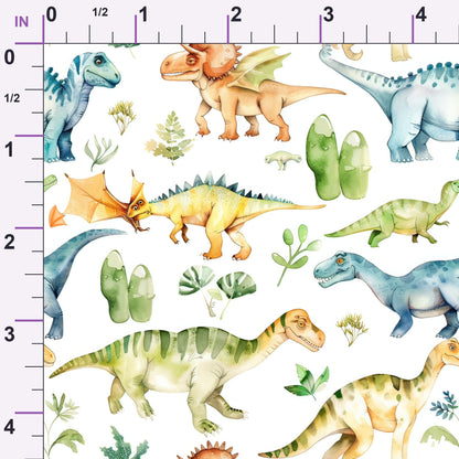 Prehistoric Pals Pattern 5 Minky Fabric