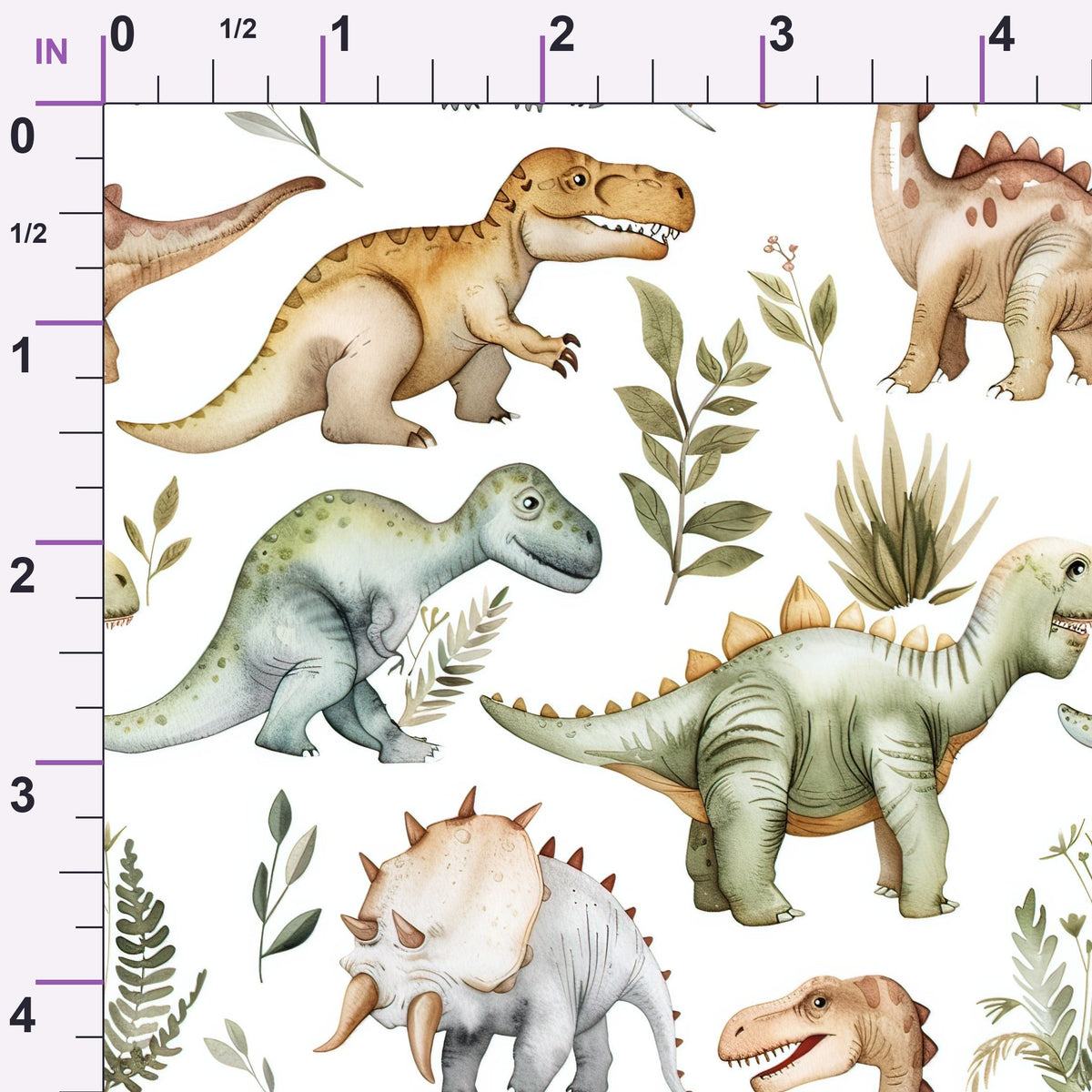 Prehistoric Pals Pattern 6 Minky Fabric