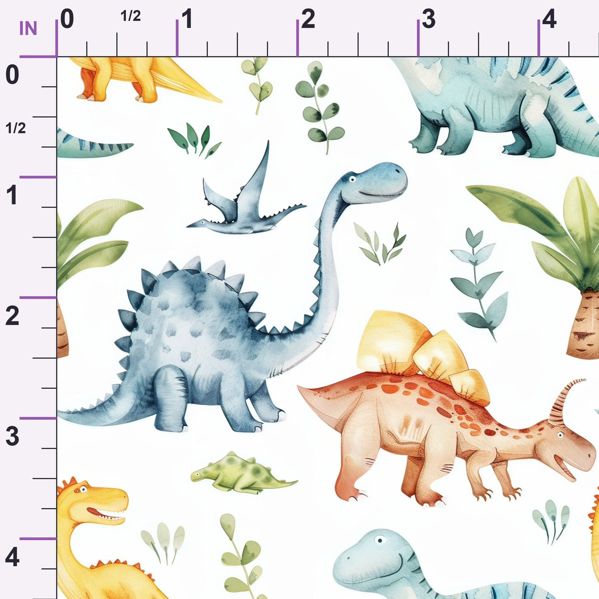 Prehistoric Pals Pattern 8 Minky Fabric