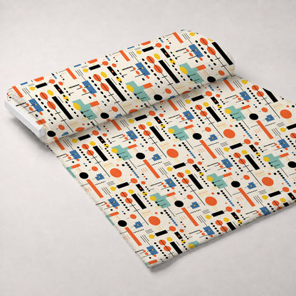 Primary Geometry Pattern 1 Minky Fabric