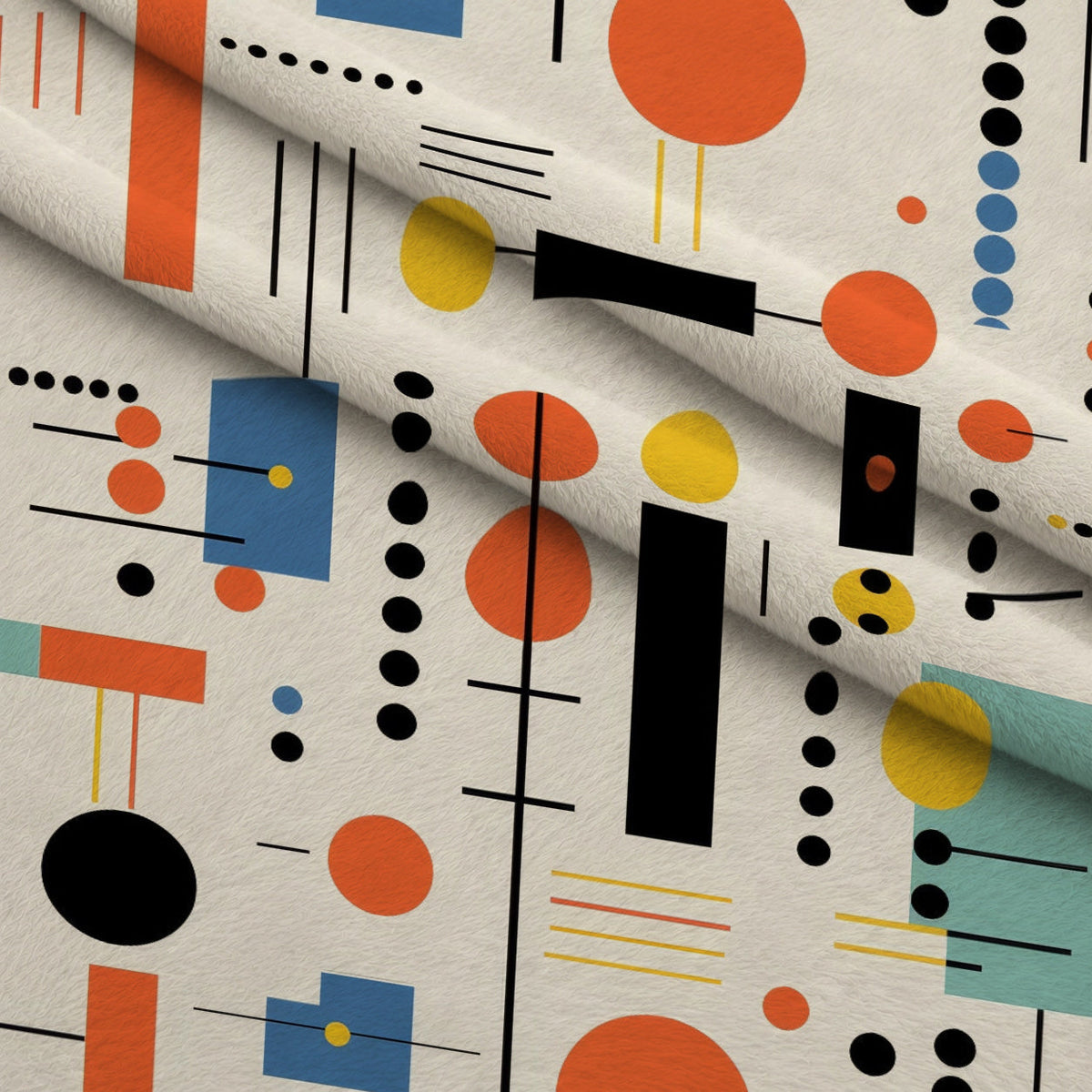 Primary Geometry Pattern 1 Minky Fabric