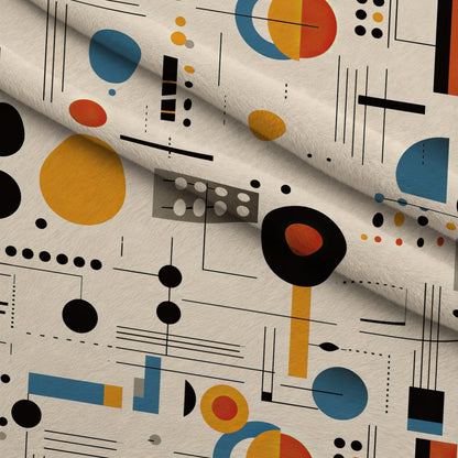 Primary Geometry Pattern 11 Minky Fabric