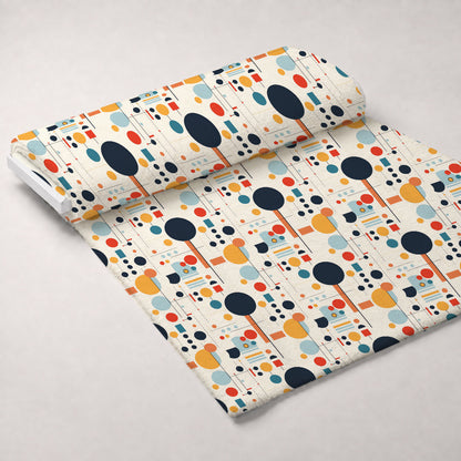 Primary Geometry Pattern 2 Minky Fabric