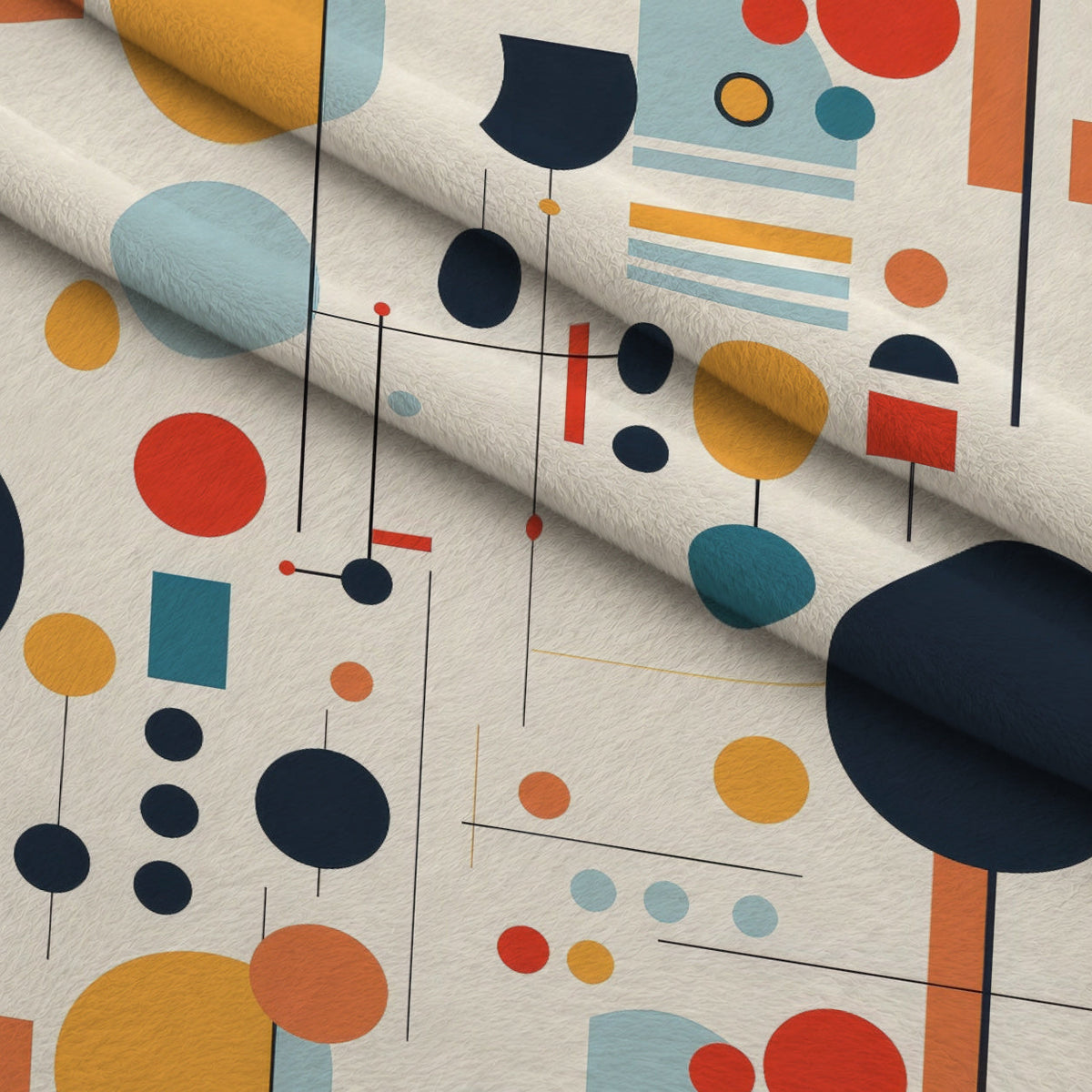 Primary Geometry Pattern 2 Minky Fabric