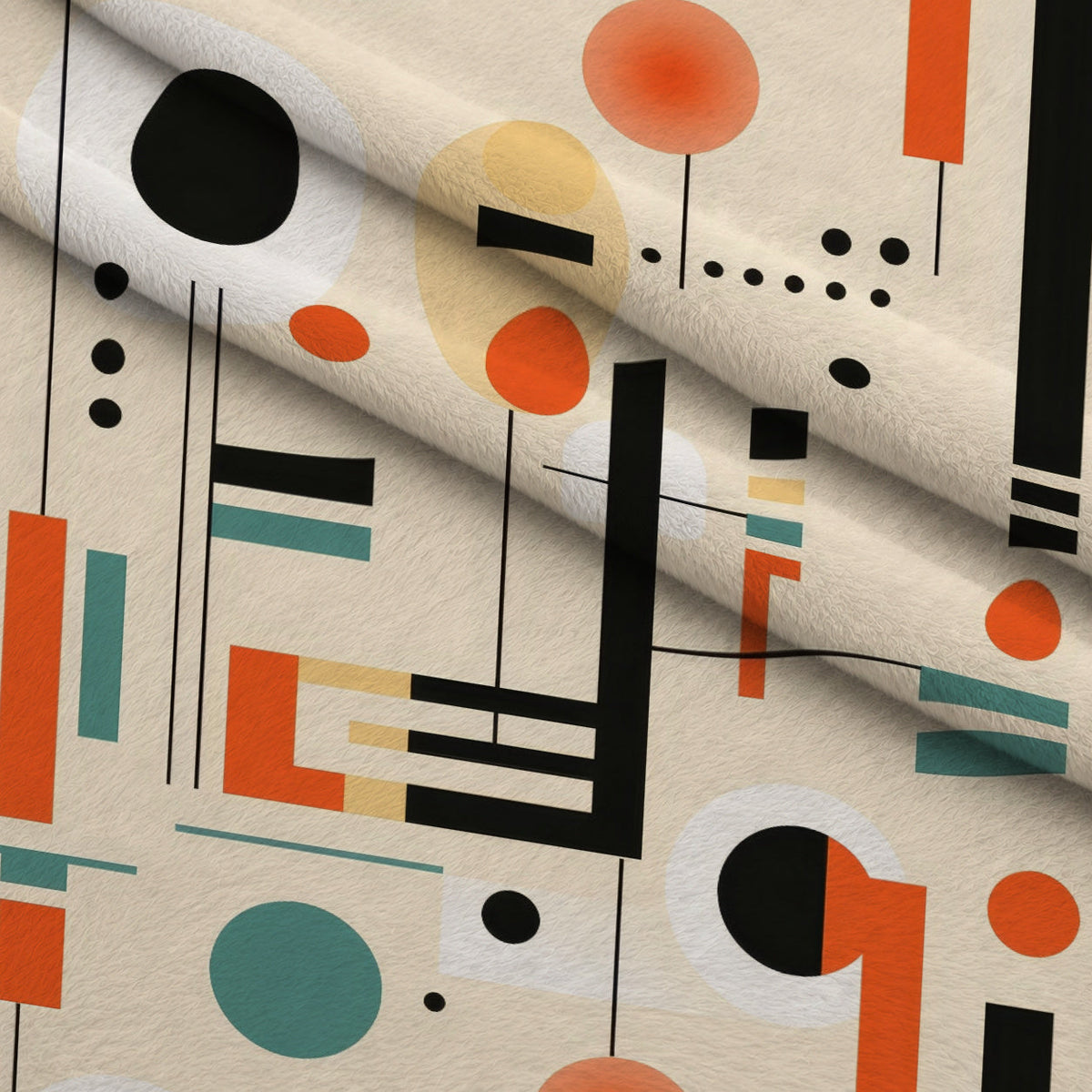 Primary Geometry Pattern 3 Minky Fabric