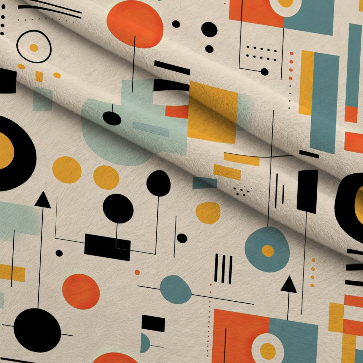 Primary Geometry Pattern 4 Minky Fabric