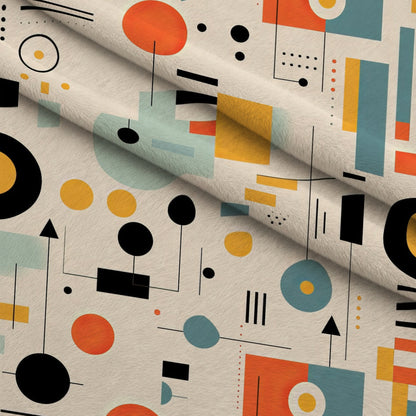 Primary Geometry Pattern 4 Minky Fabric