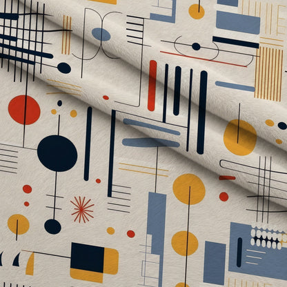 Primary Geometry Pattern 6 Minky Fabric