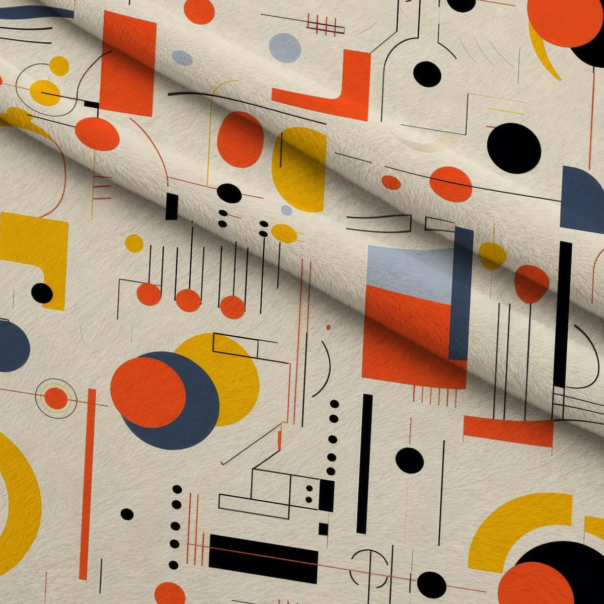 Primary Geometry Pattern 7 Minky Fabric