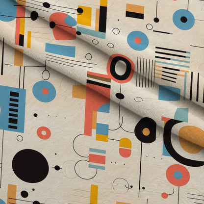 Primary Geometry Pattern 8 Minky Fabric