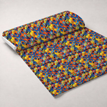 Primary Whirl Pattern 7 Minky Fabric