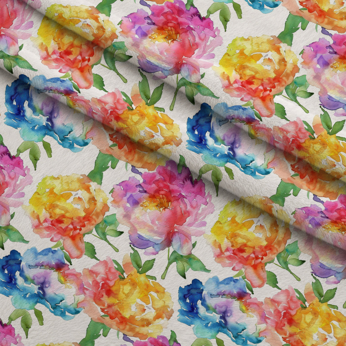 Prismatic Blooms Pattern 1 Minky Fabric