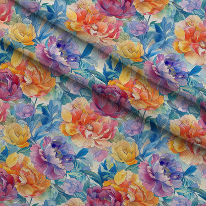 Prismatic Blooms Pattern 10 Minky Fabric