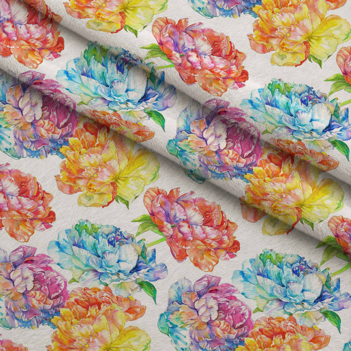 Prismatic Blooms Pattern 12 Minky Fabric