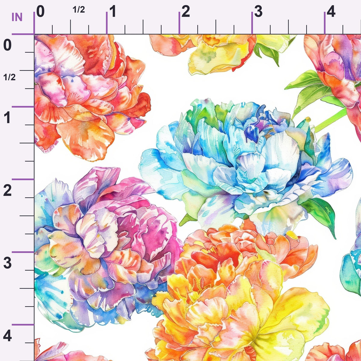 Prismatic Blooms Pattern 12 Minky Fabric